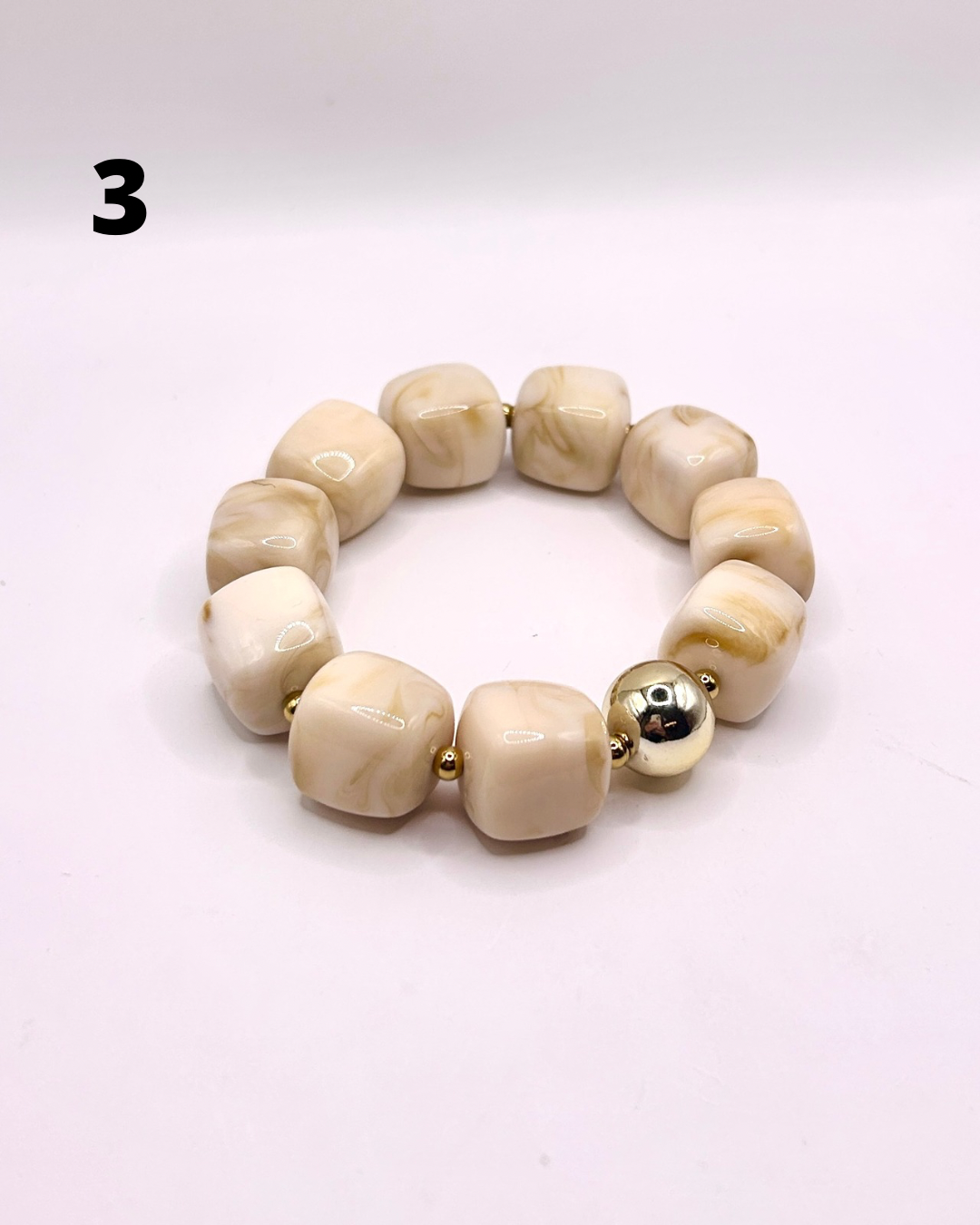 Perli | Bracelet en résine et Acier Inoxydable