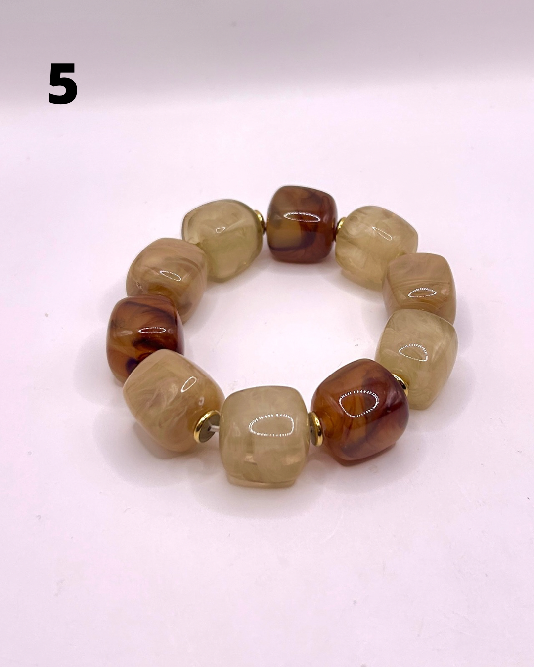 Perli | Bracelet en résine et Acier Inoxydable