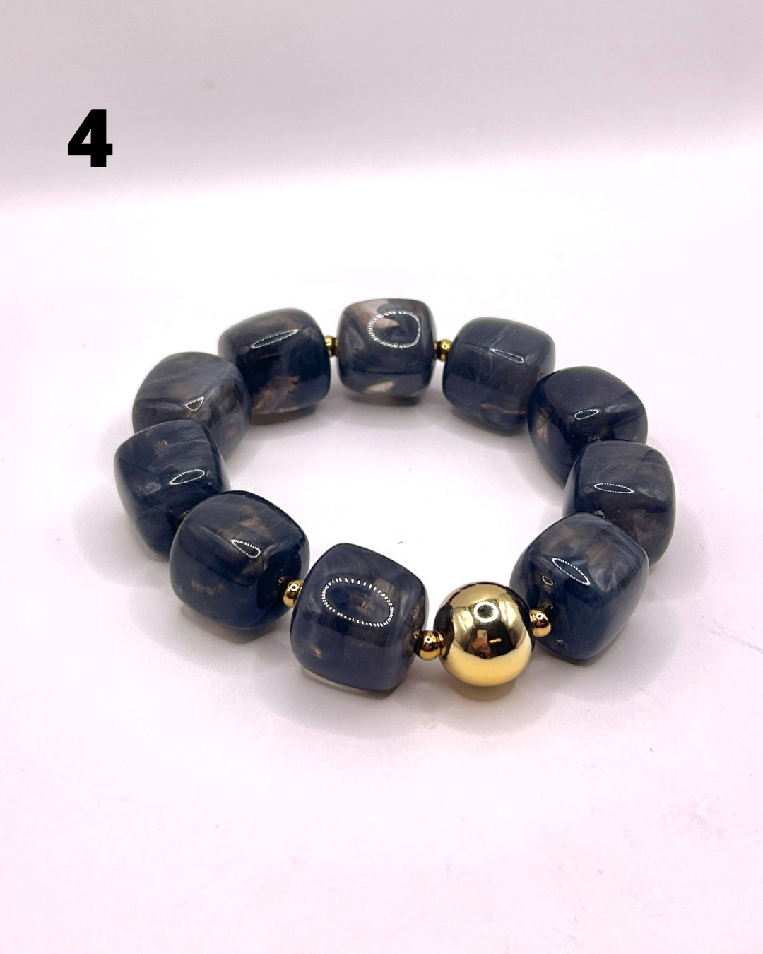 Perli | Bracelet en résine et Acier Inoxydable