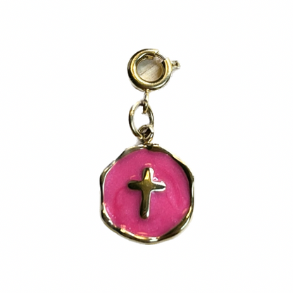 Croix rose | Charms