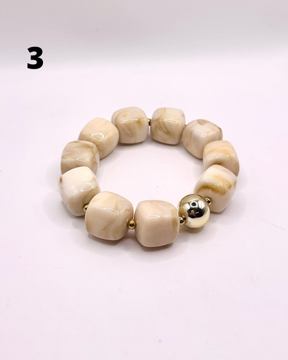 Perli | Bracelet en résine et Acier Inoxydable