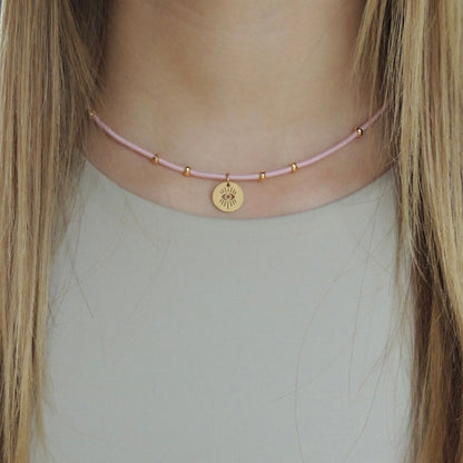 Chroma simple rose | Collier en Acier Inoxydable