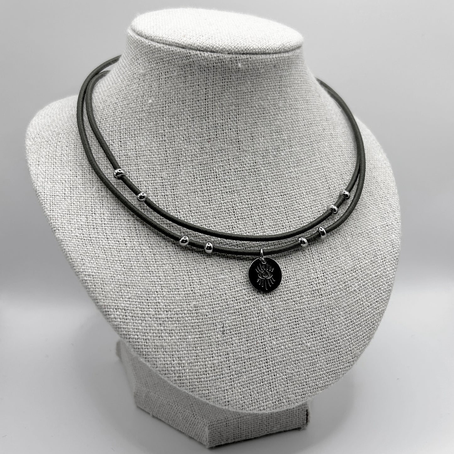 Chroma double noir | Collier en Acier Inoxydable